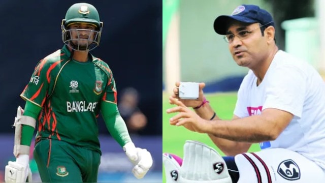 Shakib Al Hasan responded to Virender Sehwag's remarks about his form after Bangladesh's win over Netherlands. (AP/File)