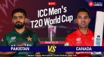 PAK vs CAN Live Score, T20 World Cup Match Today: Get Pakistan vs Canada Live Updates from Nassau County International Cricket Stadium, New York.