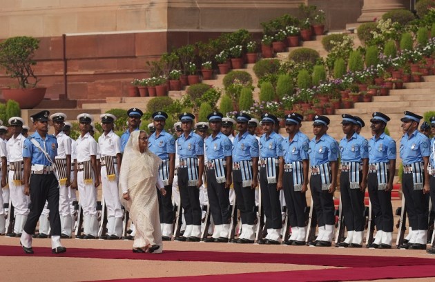 Sheikh Hasina receives ceremonial reception