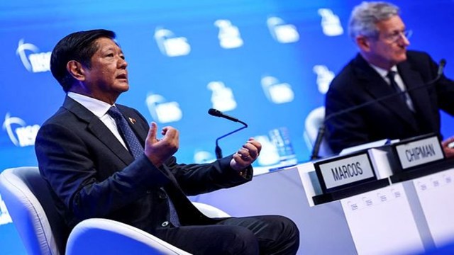 Philippines' President Ferdinand Marcos Jr attends the Shangri-La Dialogue, in Singapore, May 31, 2024.