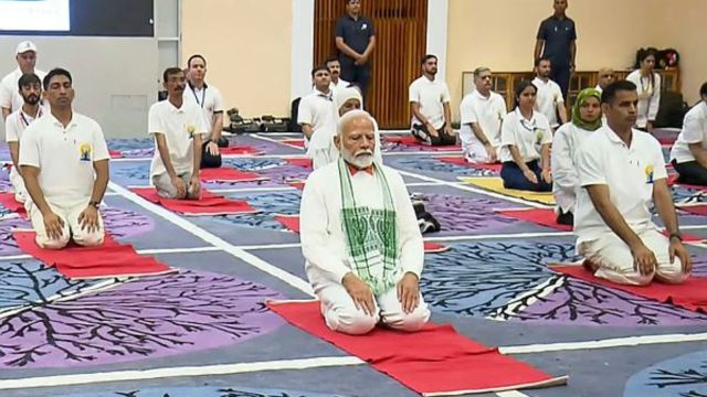 The prime minister said yoga, once made a part of daily life, gives uninterrupted benefits for a long time.