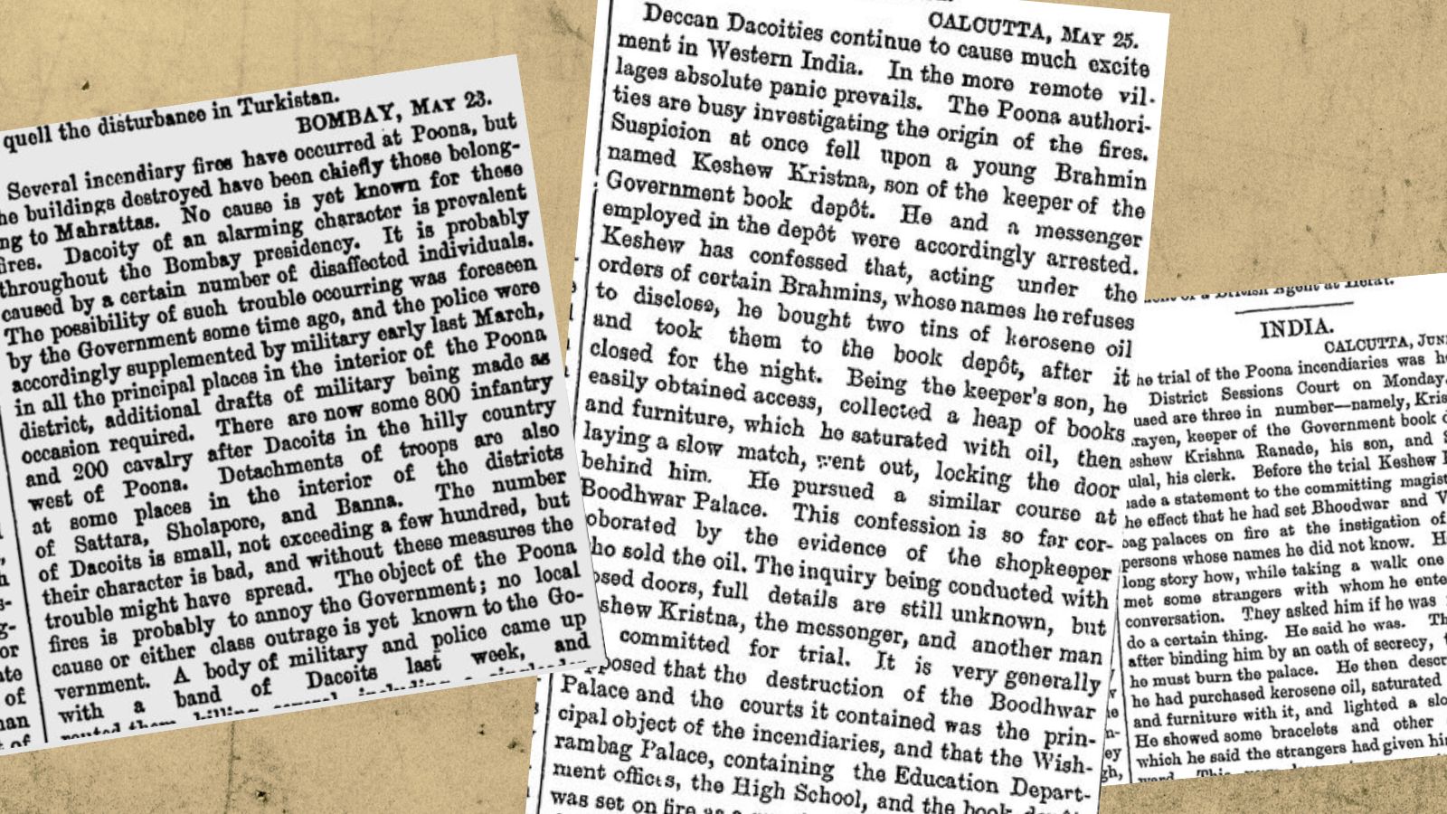 Coverage of the fires in the English press