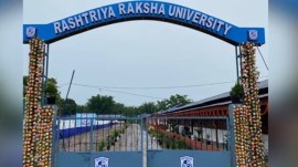 Rashtriya Raksha University, RRU Gandhinagar MoU, RRU memorandum of understanding, RRU MoU with Brane Services Pvt Ltd, drone robotics centre, DRC hyderabad, indian express news