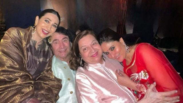 Randhir Kapoor- Karishma Kapoor- Kareena Kapoor- Babita