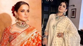 Kangana Ranaut extends support to Raveena Tandon a day after she was assaulted in Mumbai (Photos: Instagram/kanganaranaut/raveenatandonofficial)