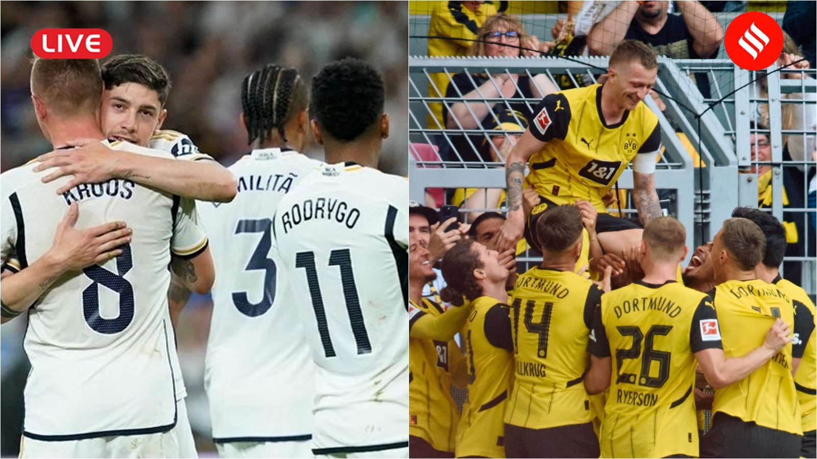 UEFA Champions League Final Live Score: Real Madrid-Borussia Dortmund with an attacking start; 0-0 in first half at Wembley | Football News