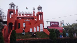 Replica of Lahore Fort at theme park in Ludhiana village.