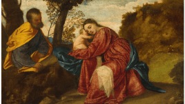 The Rest on the Flight into Egypt by Titian. ( Photo from Christie's)