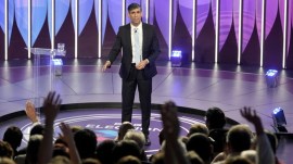 Rishi Sunak at BBC interview on UK Elections 2024.