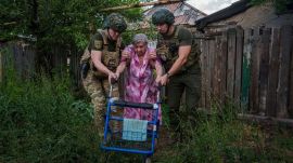 Russian shelling of Ukrainian front-line villages Russia