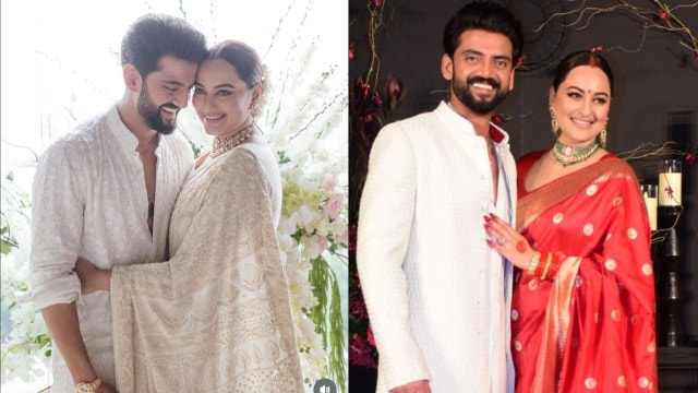 Inside Zaheer Iqbal-Sonakshi Sinha wedding: Zaheer kisses his bride, touches Shatrughan Sinha and Poonam Sinha's feet. Watch | Bollywood News - The Indian Express