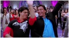 Shah Rukh Khan and Mithun Chakraborty in still from Om Shanti Om