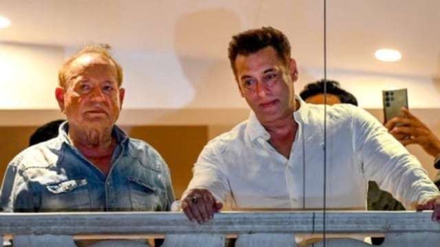 Salman Khan with father Salim Khan (Photo: PTI)