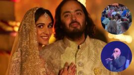 Shah Rukh Khan Pitbull at Anant Ambani Radhika Merchant pre wedding bash