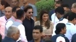 Shah Rukh Khan arrived at the Rashtrapati Bhavan (PTI)