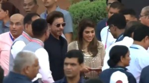 Shah Rukh Khan arrived at the Rashtrapati Bhavan (PTI)
