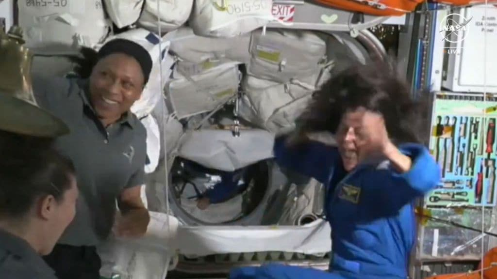 Watch | Indian-origin astronaut Sunita Williams dances on arrival at space station on her 3rd trip