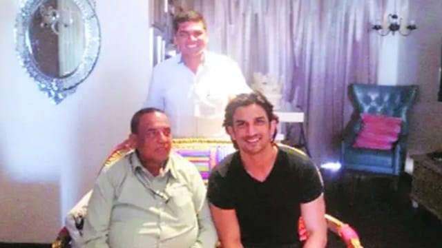 Sushant Singh Rajput with Murlikant Petkar and his son Arjun during one of their meetings. (Express photo)