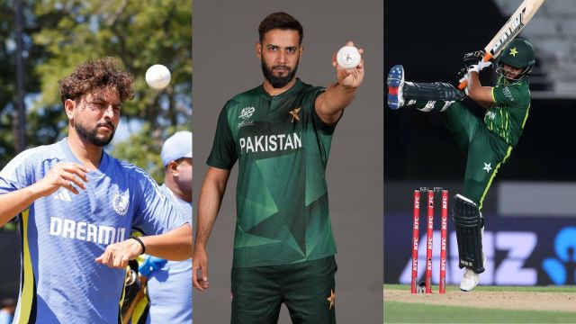 IND vs PAK Playing XI, T20 World Cup 2024: (L-R) Kuldeep Yadav, Imad Wasim and Saim Ayub ( X | BCCI, PCB & Saim Ayub)