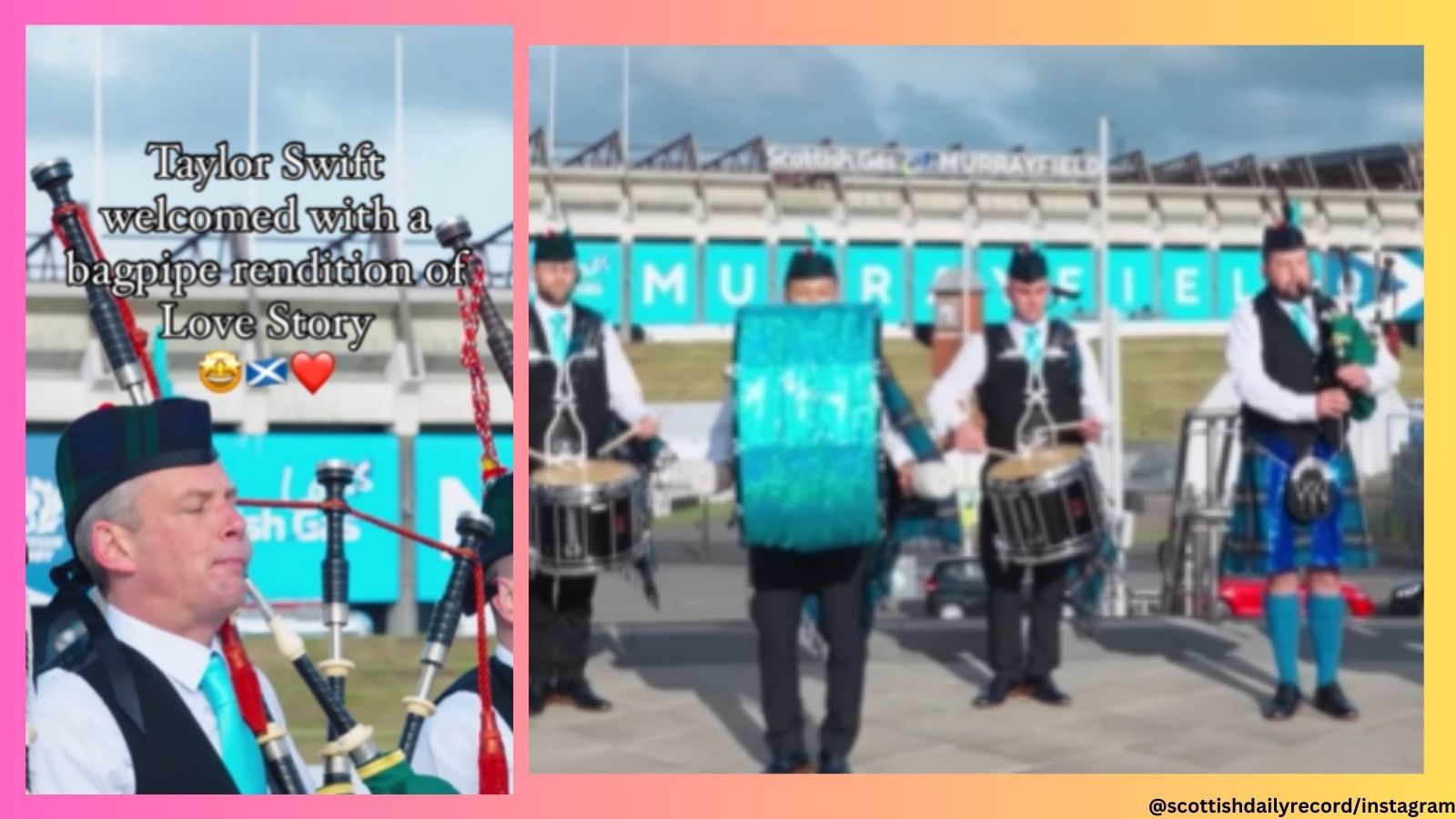 Watch Taylor Swift to Scotland with bagpipe rendition of
