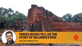 The main Stupa at Nalanda, also known as the Sariputra Stupa, is the most iconic of the surviving monuments at the site. (Wikimedia Commons)