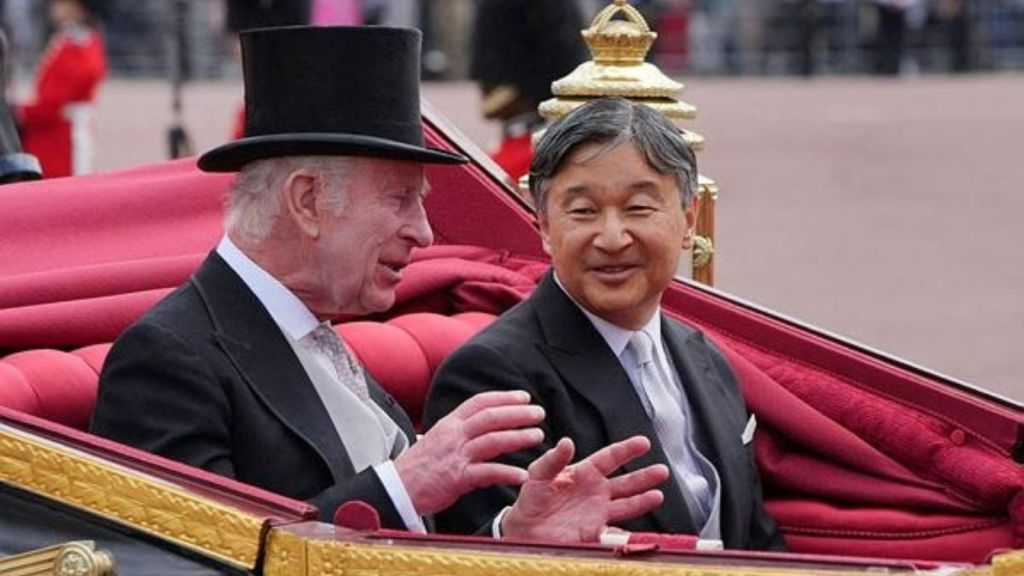 UK’s King Charles welcomes Japan’s Emperor Naruhito for state visit ...