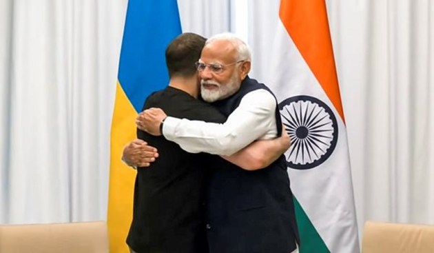 Modi after meeting with President Volodymyr Zelenskyy posted on X, "India is eager to further cement bilateral relations with Ukraine. Regarding the ongoing hostilities, reiterated that India believes in a human-centric approach and believes that the way to peace is through dialogue and diplomacy." (PTI)