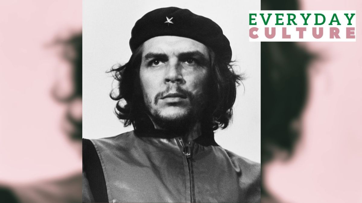 A popular version of the iconic photograph Guerrillero Heroico - Che Guevara at the funeral for the victims of the La Coubre explosion.