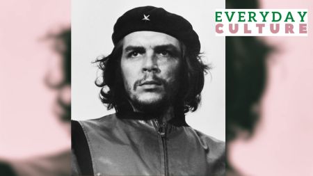 A popular version of the iconic photograph Guerrillero Heroico - Che Guevara at the funeral for the victims of the La Coubre explosion.