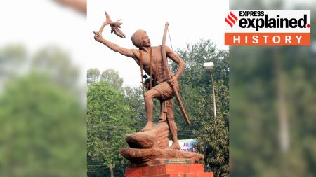 Birsa Munda statue.