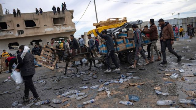 Gaza aid, Israeli strike