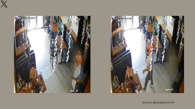 Chain snatcher targets woman (Image source: @sanjayjourno/X)