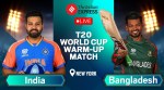 India vs Bangladesh T20 World Cup Warm Up Match Live: IND will lock horns with BAN at Nassau County International Cricket Stadium in New York