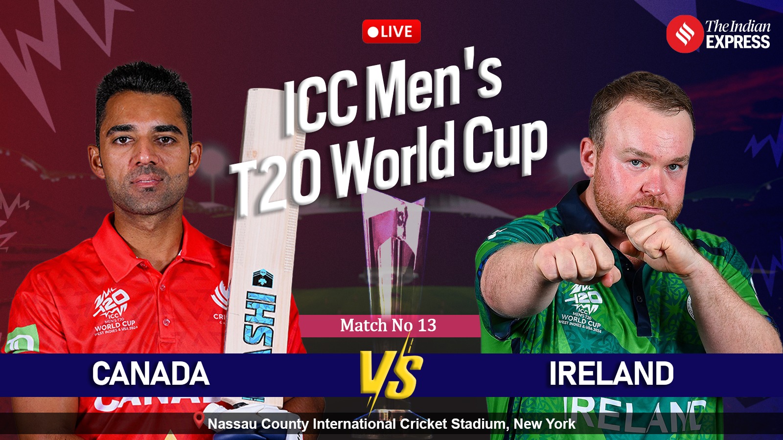 Canada vs Ireland Live Score, T20 World Cup 2024: IRE opts to bowl first vs CAN in New York | Cricket News