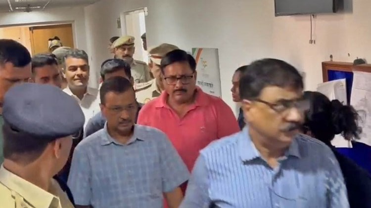 Delhi Chief Minister Arvind Kejriwal was produced before the Rouse Avenue Court in Delhi after his 3-day CBI custody expired.