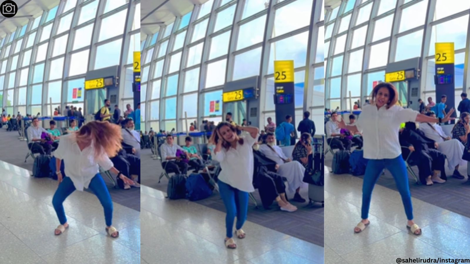 Woman Dances To Deepika Padukones Lovely At Kolkata Airport Gets