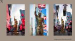 Virat Kohli's lifesize statue at New York's Times Square