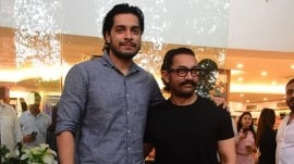 Aamir Khan, along with actor son Junaid Khan on Amitabh Bachchan hosted KBC 16.