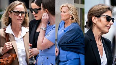 Naomi Biden Neal, Kathleen Buhle, Jill Biden and Hallie Biden attended Hunter Biden’s trial this week. (Photo: The New York Times)