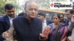 The Union Finance Minister Arun Jaitley and Defence Minister Nirmala Sitharaman outside the Prime Minister's residence after a CCS meeting in 2019.