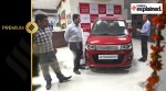 Customers at one of the Car Showroom in Industrial Area Phase 1 of Chandigarh on Monday, October 07 2013.