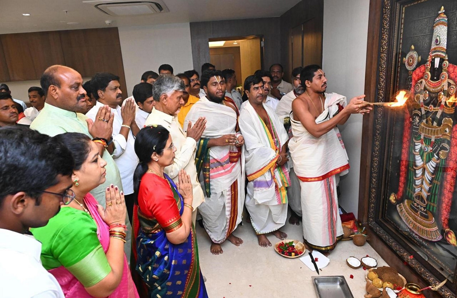 Naidu takes charge