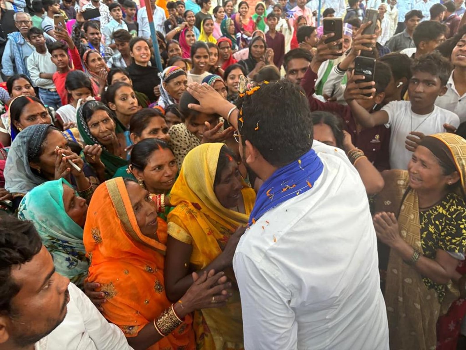 Chandrashekhar Aazad campaigning ahead of the Lok Sabha elections in Uttar Pradesh.  (Photo: Chandrashekhar Aazad / X)