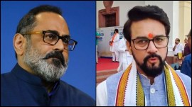 Rajeev Chandrasekhar and Anurag Thakur