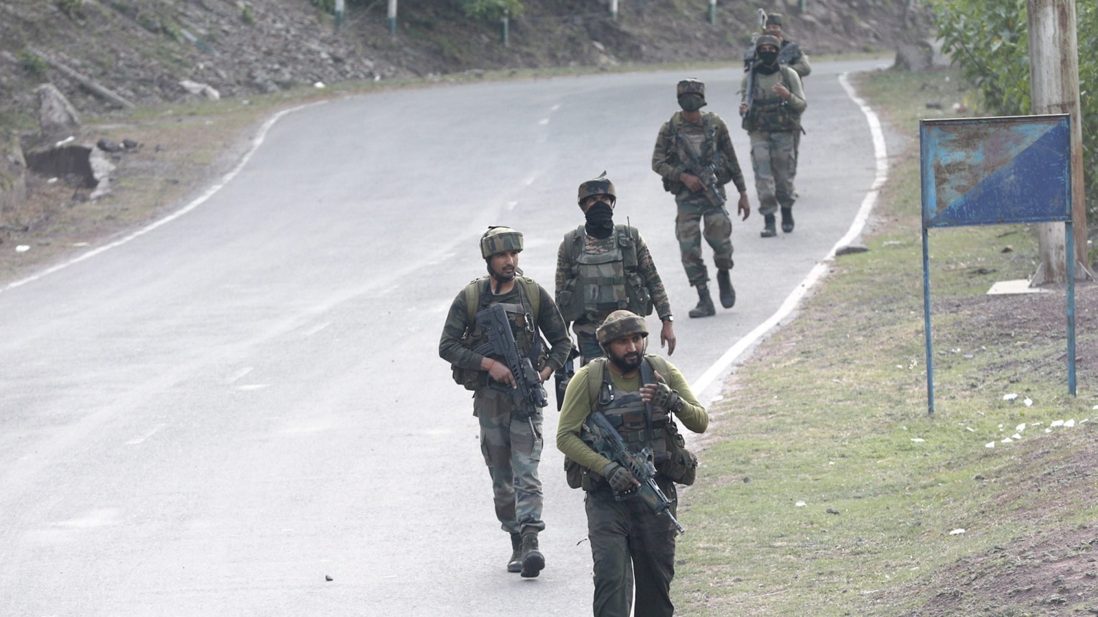 Security after a terror attack on bus in J&K
