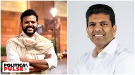 From left: Three-time MP from Srikakula, Kinjarapu Ram Mohan Naidu and Guntur MP Dr Chandra Sekhar Pemmasani. (Express Photos)