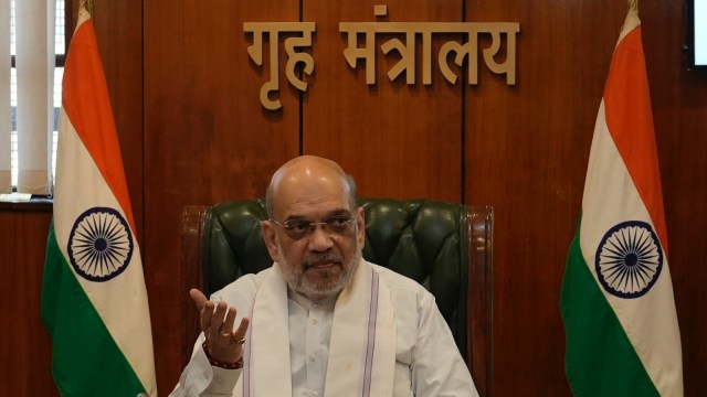 Union Home Minister Amit Shah will on Monday review the security situation in Manipur which has been witnessing ethnic violence for over an year. (PTI Photo)
