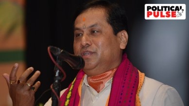Former Assam CM and Union Minister Sarbananda Sonowal is likely to bag a Cabinet berth again on Sunday. (Express Archive)