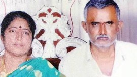 Photo of the October 2019 Bengaluru double murder victims Chandre Gowda and Lakshmamma (File photo)