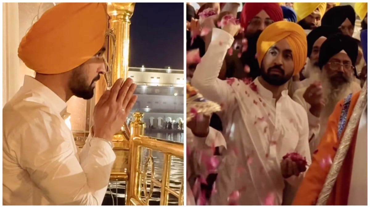 Diljit Dosanjh recently visited Rakab Ganj Sahib in Delhi.